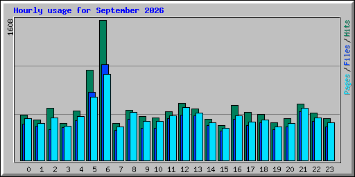Hourly usage for September 2026